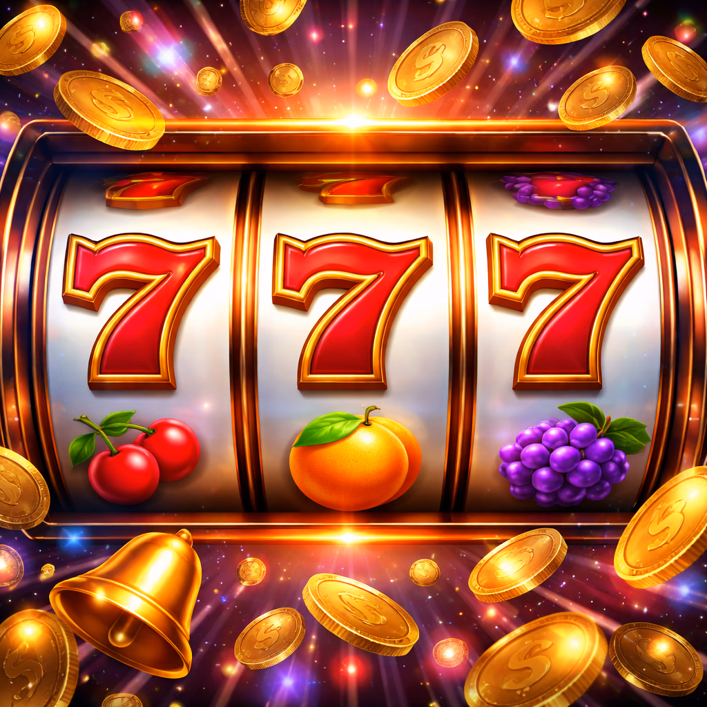 Cheerful woman enjoying live reel spins with 777 symbols lighting up on a 299BET slot screen in Bangladesh